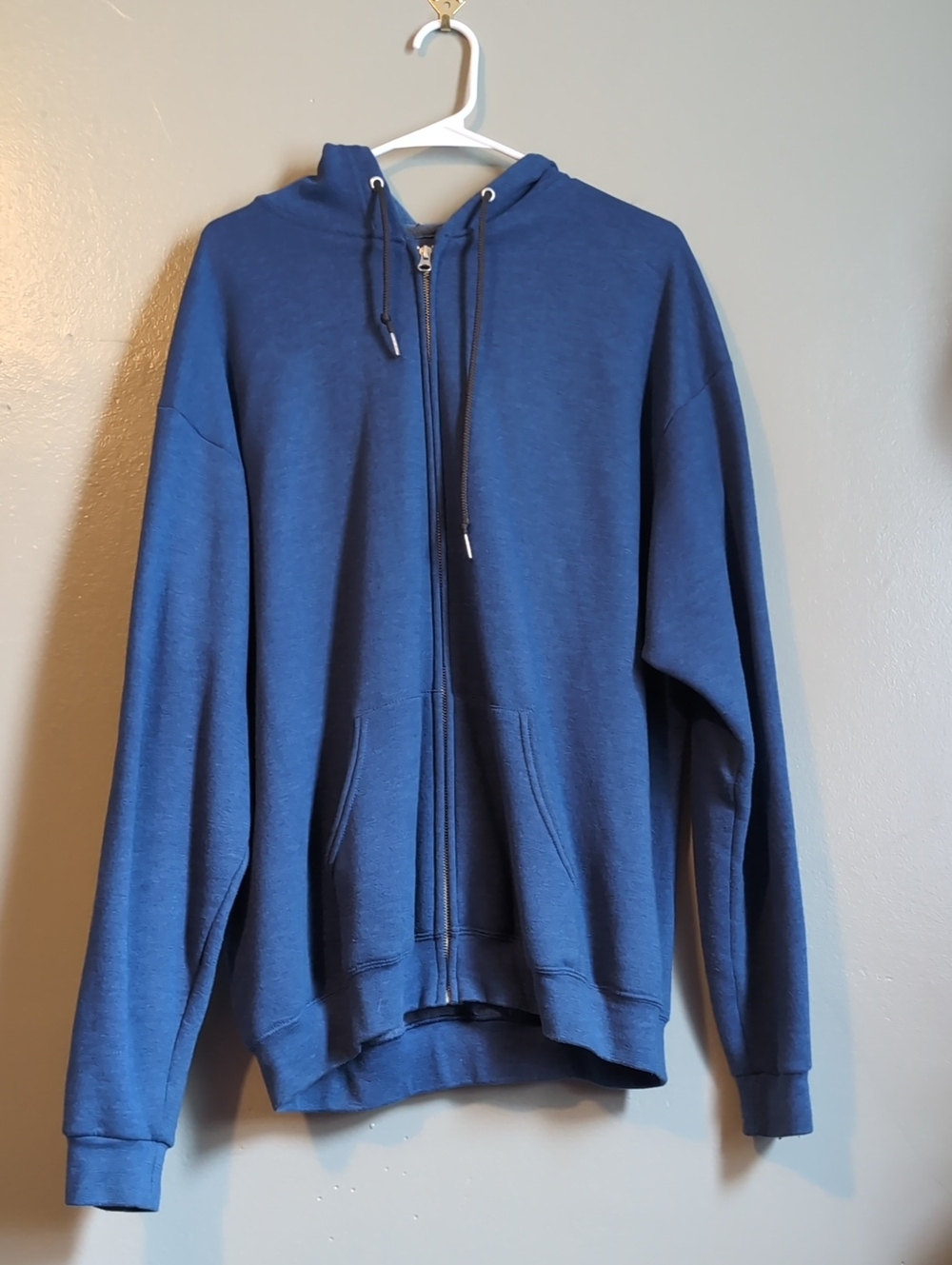 Fruit of the Loom Men’s Navy Full-Zip Hooded Sweatshirt